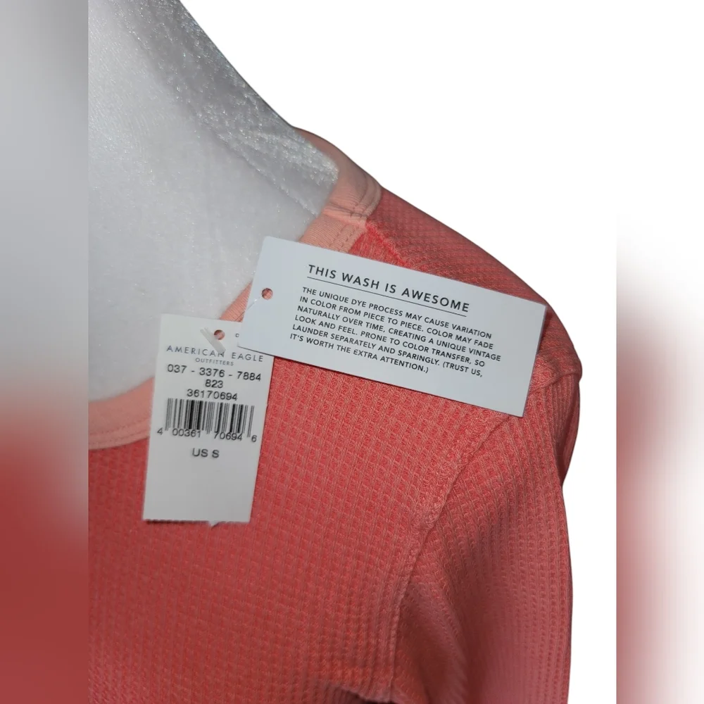 NWT American Eagle Waffle Thermal Long Sleeve Size Small - Picture 5 of 7